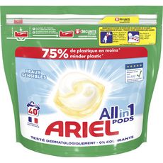 Ariel Allin1 Pods Lessive Sensitive En Capsules Peaux Sensibles 40 Lavages 40 Capsules Pas Cher A Prix Auchan