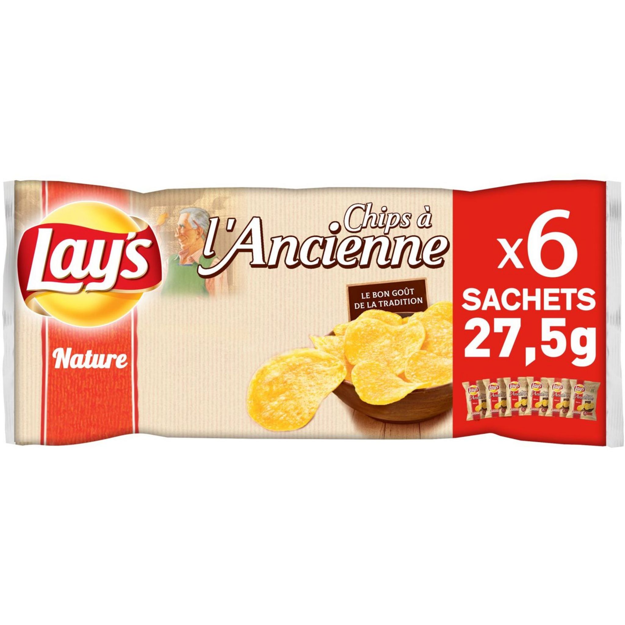 20 Paquets de Chips Lay's à l'Ancienne 20 x 45 G - Vos courses livrées à  domicile avec ClicMarket