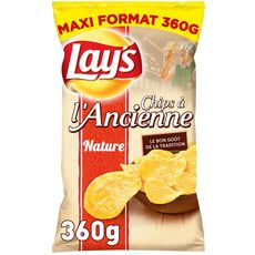 LAY'S Lay's Chips à l'ancienne nature 360g 360g