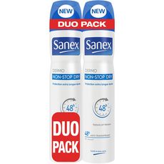 SANEX Déodorant spray anti-transpirant 48h 2x200ml