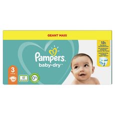 Pampers Pampers Baby Dry Couches Taille 3 6 10kg X104 104 Couches Pas Cher A Prix Auchan