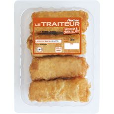 AUCHAN LE TRAITEUR Nems au crabe sauce nuoc mam 4 pièces 260g