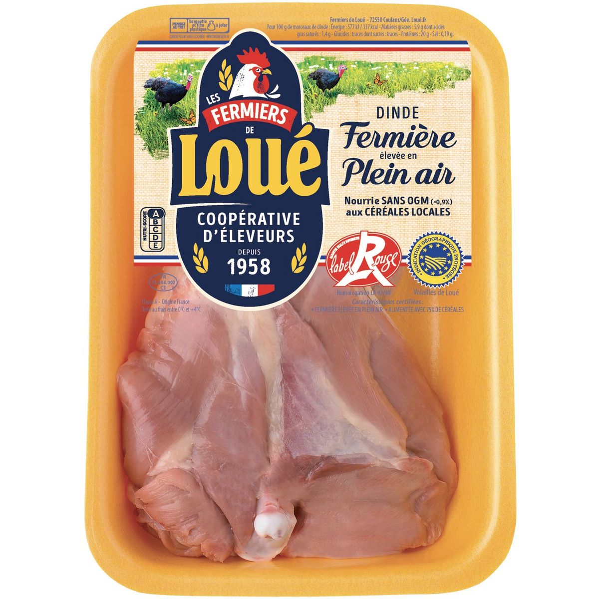 Loue Cuisse De Dinde Label Rouge 750g Pas Cher A Prix Auchan