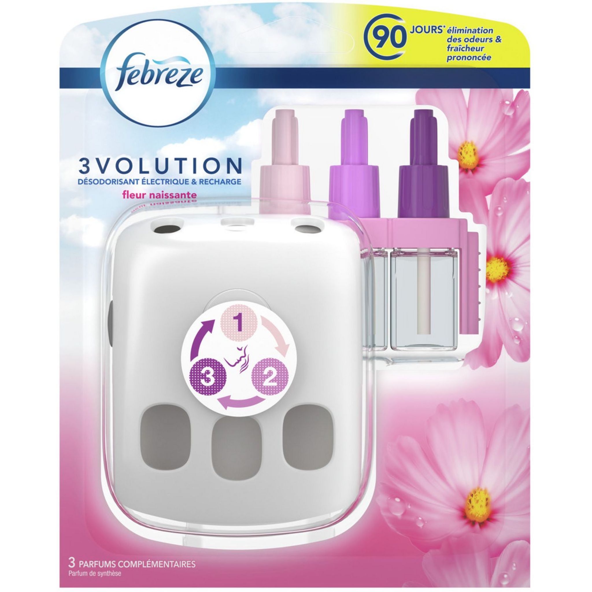 FEBREZE Désodorisant électrique 3volution fleur naissante 100ml