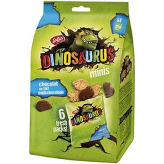 Dinosaurus Mini Biscuits Nappes De Chocolat Au Lait 6x25g Pas Cher A Prix Auchan