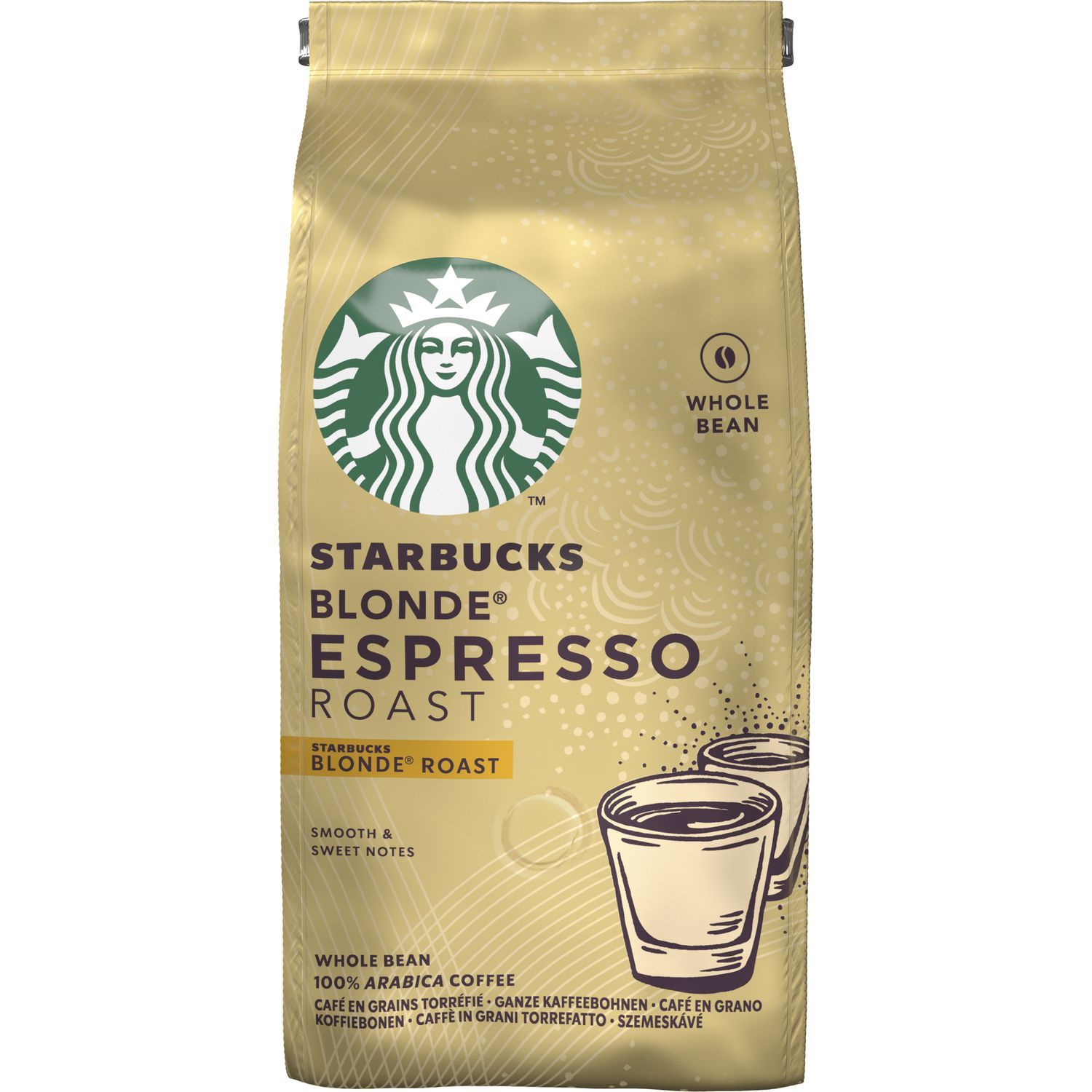 STARBUCKS Café en grain Dark Blonde Espresso 200g pas cher 