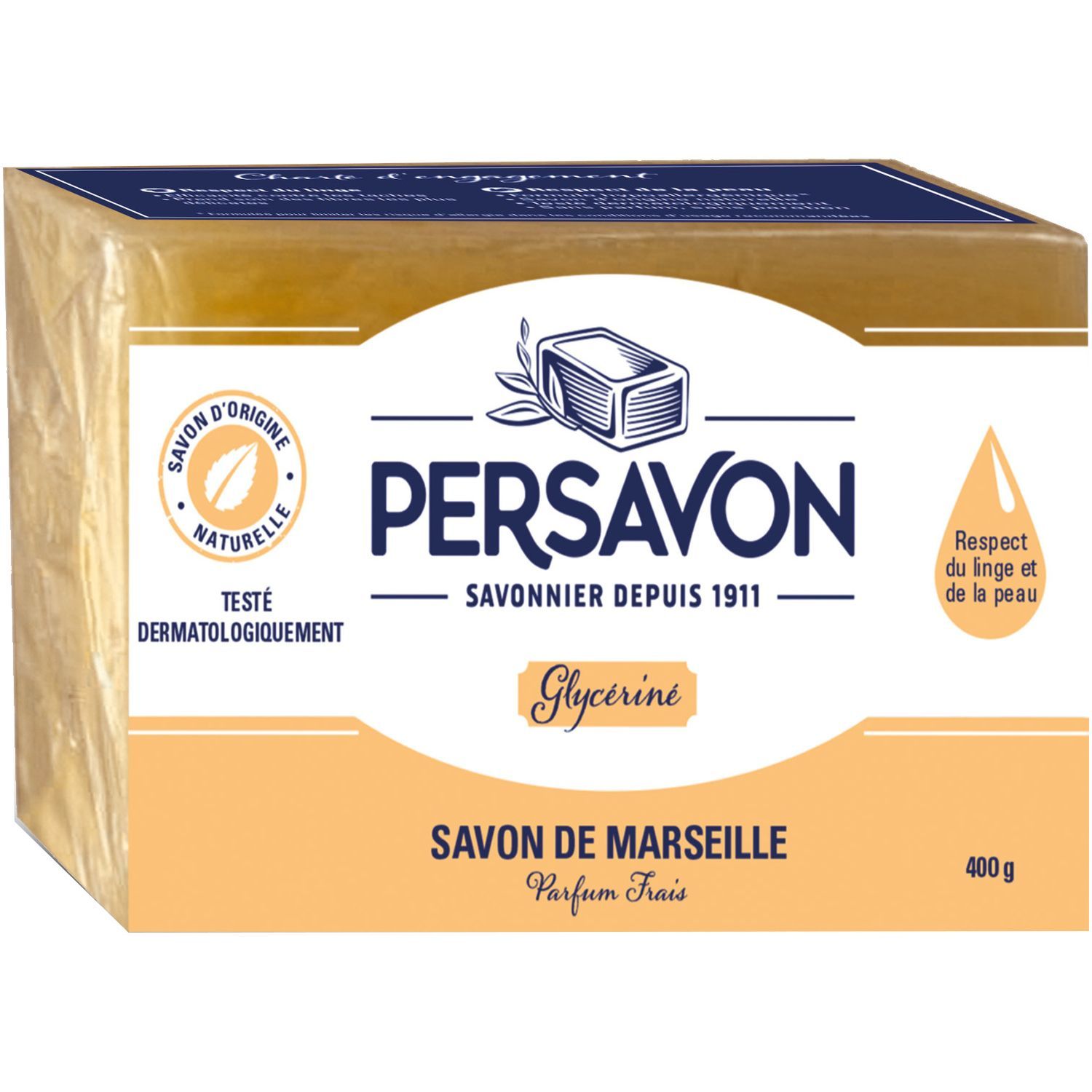 Persavon savon de ménage Glycerine FORMAT(S) DISPONIBLE(S) 1x400g