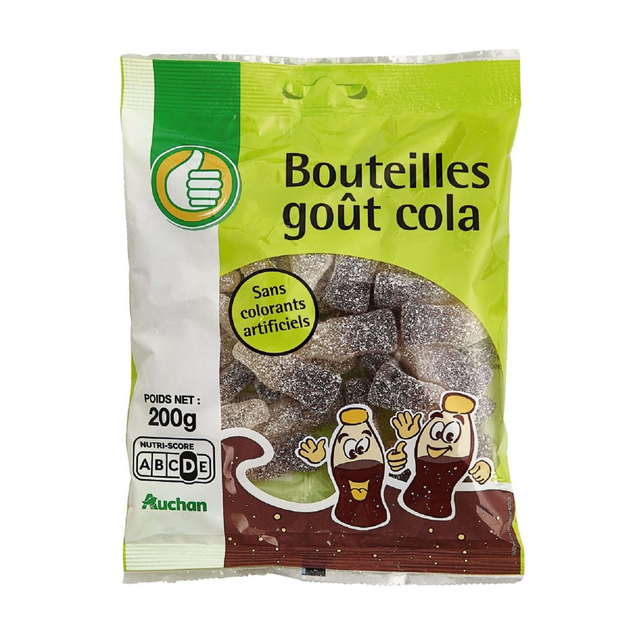 Bonbons acidulés bouteille cola