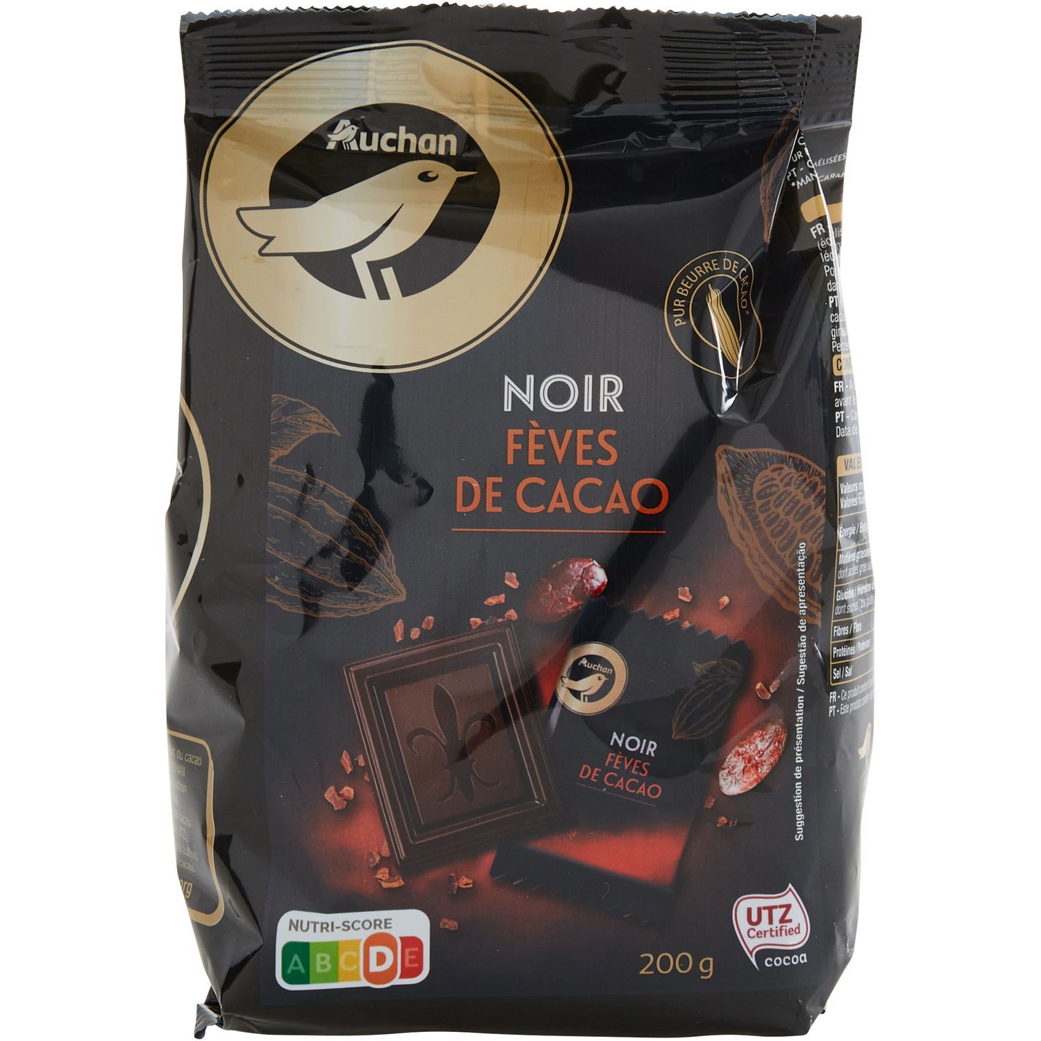 Mini-tablettes de chocolat noir