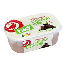 AUCHAN BIO Crème glacée au chocolat bio 471g