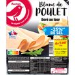 AUCHAN Blanc de poulet doré au four -25% de sel 4 tranches+1 offerte 150g