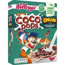 Kellogg S Coco Pops Chocos Cereales Au Chocolat 12 Portions 375g Pas Cher A Prix Auchan