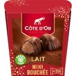 COTE D'OR Mini bouchées chocolat au lait 20 bouchées 188g