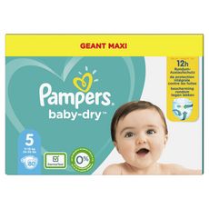 Pampers Pampers Baby Dry Couches Taille 5 11 A 16kg X76 76 Couches Pas Cher A Prix Auchan