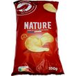 AUCHAN Chips nature à l'huile de tournesol 350g