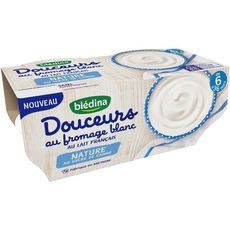 Bledina Les Mini Lactes Pot Dessert Nature Sans Sucre Des 6 Mois 6x55g Pas Cher A Prix Auchan