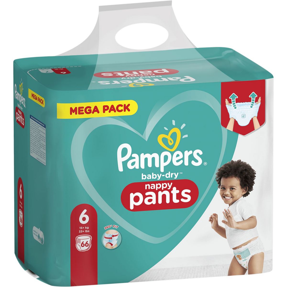 Couche Pampers Pants Taille 6 Couches 19 Pour Enfant Plus De 15+ Kg Confort  Fit 360°