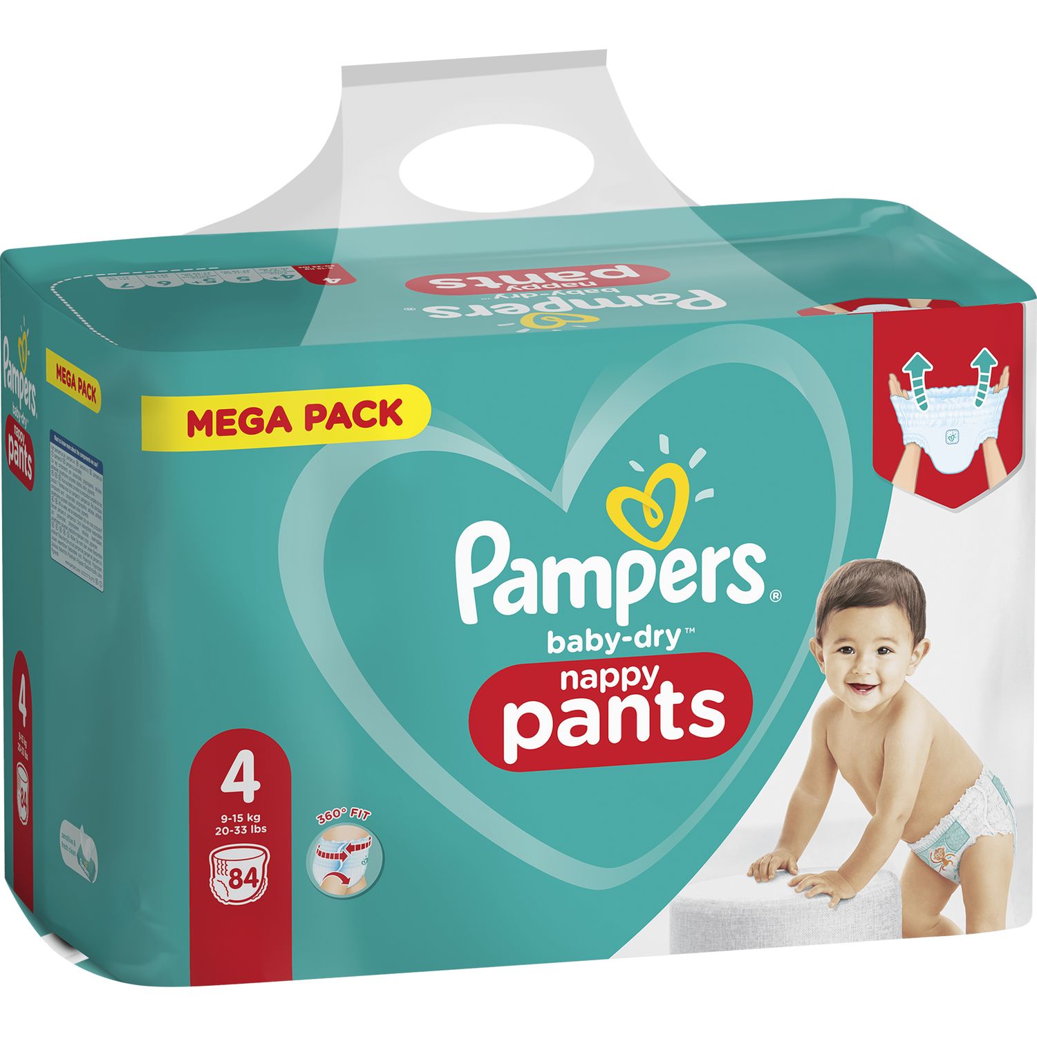 PAMPERS - COUCHES-CULOTTES BABY DRY Taille 4 - 9-15kg Paquet de 42 -  Couches et Couche-culottes/Couches T4 8-16 kg 