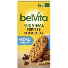 Belvita Biscuits Petit Dejeuner Pepites De Chocolat 30 De Sucre Sachets Fraicheur 6x4 Biscuits 300g Pas Cher A Prix Auchan