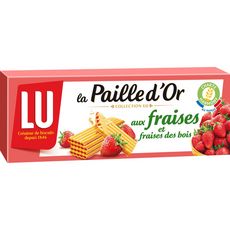 Paille D Or Fraises Et Fraises Des Bois 48 Gaufrettes 170g Pas Cher A Prix Auchan