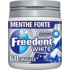 FREEDENT White Box Chewing-gum menthe forte sans sucres boîte 60 dragées 84g