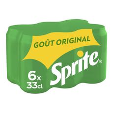 SPRITE Soda au citron citron vert 6x33cl