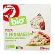 AUCHAN BIO Pizza 3 fromages bio 380g