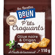BELIN P'tits croquants olives noires et origan 110g