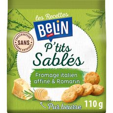 BELIN P'tits sablés au fromage italien affiné et romarin 110g