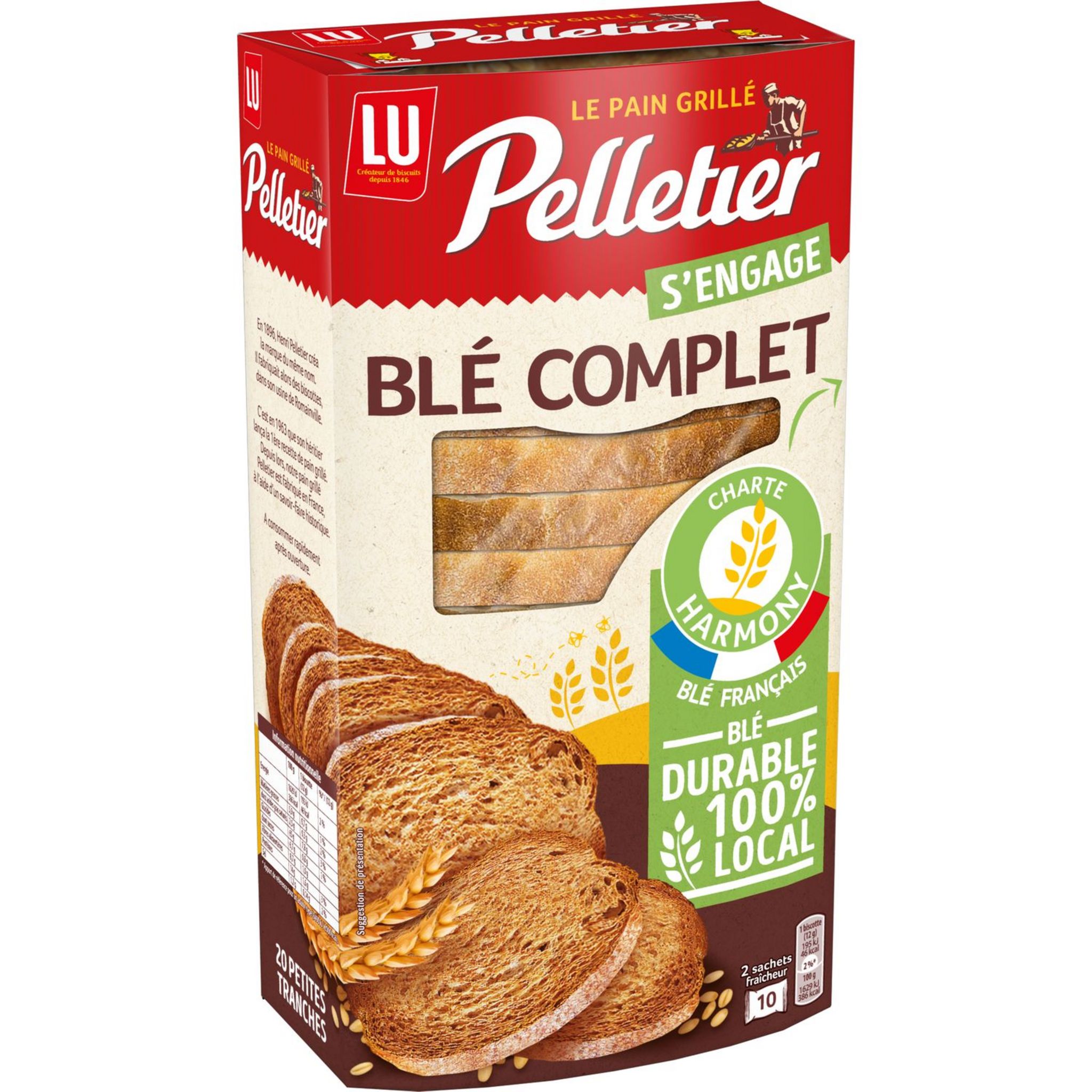 Acheter Promotion Pelletier Pain grillé au blé complet, Lot de 2x500g