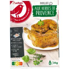 AUCHAN Sachet cuisson 2 en 1 poulet aux herbes de provence 34g