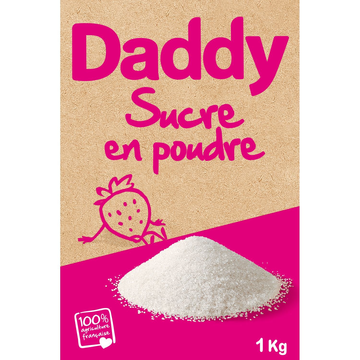 DADDY Sucre en poudre semoule 1kg pas cher 