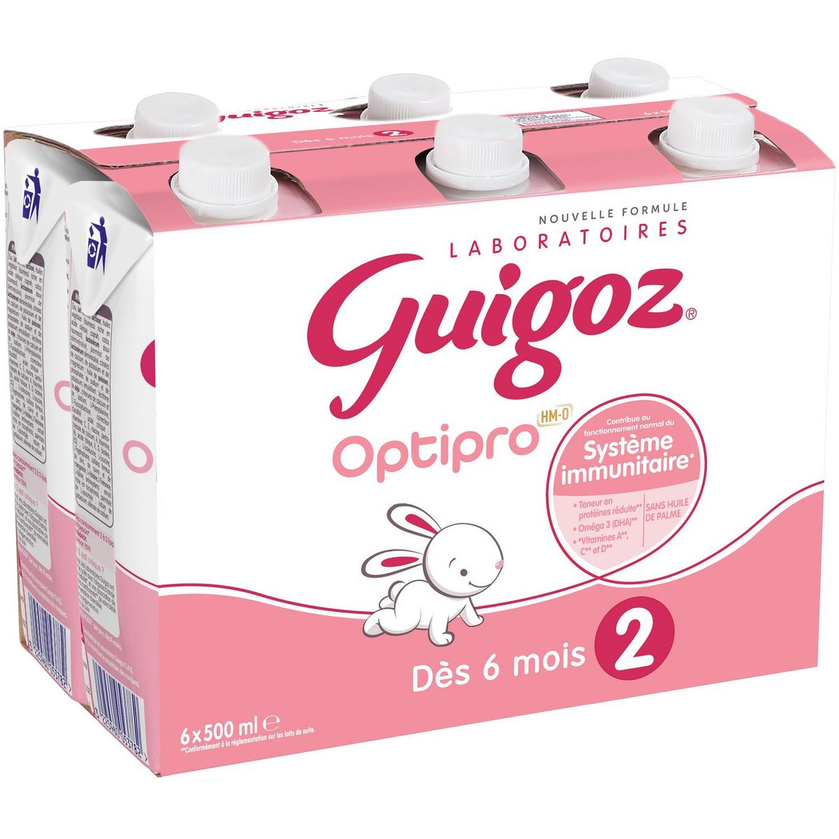 Guigoz Optipro 2 Lait 2eme Age Liquide Epaissi Des 6 Mois 6x50cl Pas Cher A Prix Auchan