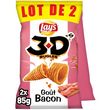 LAY'S 3D's bugles goût bacon lot de 2 2x85g