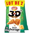 LAY'S 3D's biscuits bugles goût fromage lot de 2 2x85g