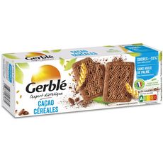 Gerble Biscuits Au Cacao Et Aux Cereales Sachets Fraicheur 4 Sachets 160g Pas Cher A Prix Auchan