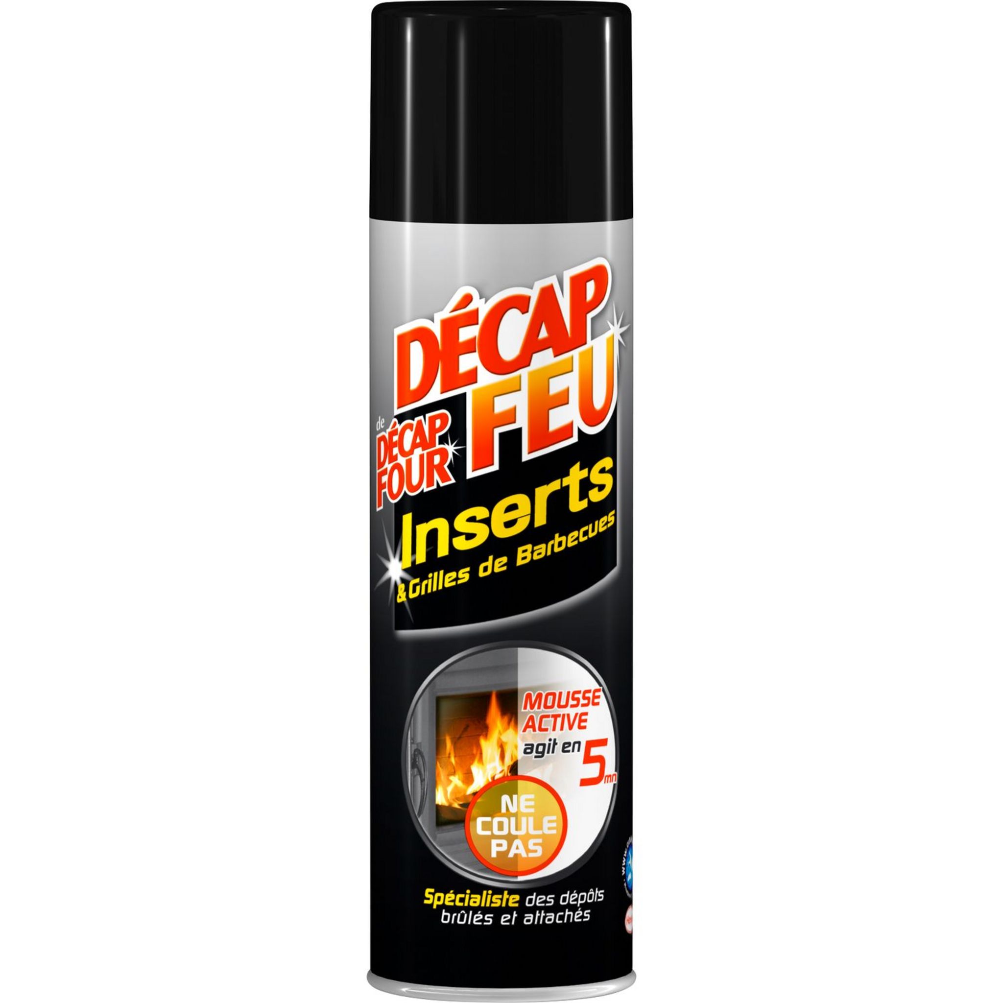 Decap Four Décap'Feu - Inserts & BBQ - Nettoyant Grille Barbecues - Mousse  Active - 500 ml : : Epicerie