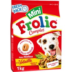 FROLIC Complet croquettes moelleuses volaille légumes pour chien 1kg