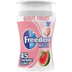 FREEDENT Chewing-gums mega box sans sucres aux fruits 45 dragées 103g