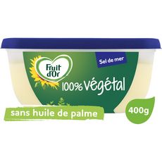 FRUIT D'OR Margarine demi sel 100% végétal 400g