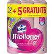 LOTUS Moltonel Rouleaux papiers toilette triple épaisseur aqua tube dont 5 offerts 24 rouleaux