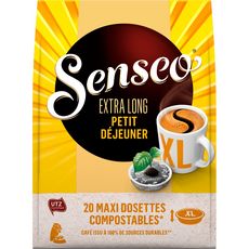 SENSEO Dosettes de café petit dejeuner 20 dosettes 250g