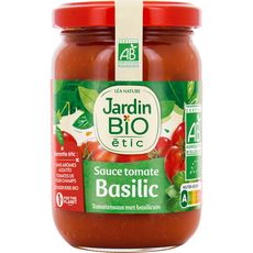 JARDIN BIO ETIC Sauce tomate au basilic fabriqué en France, en bocal 200g