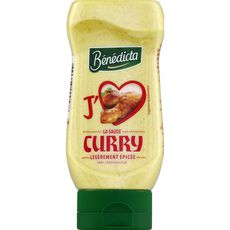 BENEDICTA Sauce curry légèrement épicée flacon souple 245g