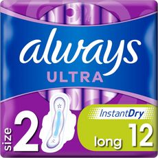 ALWAYS Ultra serviettes hygiéniques avec ailettes long taille 2 12 serviettes
