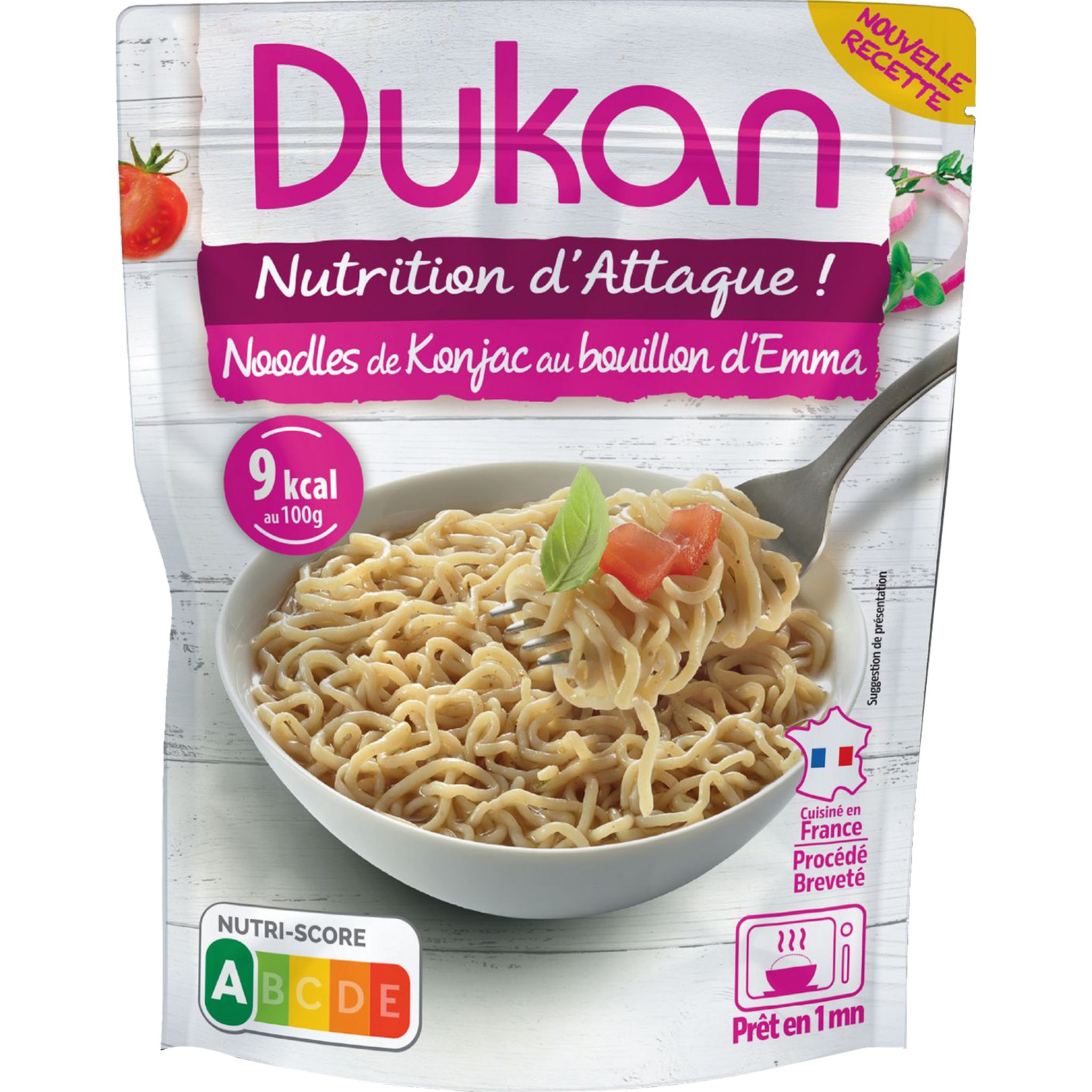 DUKAN Noodles de Konjac au bouillon de légumes 280g pas cher 