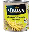 D'AUCY Haricots beurre extra fins 100% cultivés en France 440g