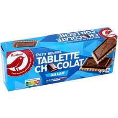 Auchan Petits Beurre Avec Tablette De Chocolat Au Lait Sachets Fraicheur 4x4 Biscuits 150g Pas Cher A Prix Auchan