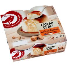 Auchan Gateau De Riz Sur Lit De Caramel 4x100g Pas Cher A Prix Auchan