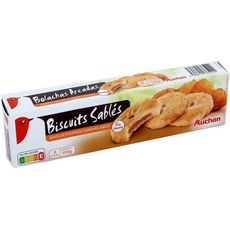 AUCHAN Biscuits sablés saveur pommes caramélisées 100g